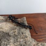 Μαύρο anklet macrame