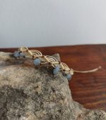 Μπεζ macrame anklet - Image 3