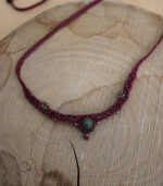 Κολιέ macrame με νεφρίτη - Image 4