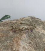 Χειροποίητο macrame βραχιόλι ποδιού σε πράσινο χρώμα