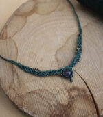 Κολιέ macrame με αμέθυστο - Image 3