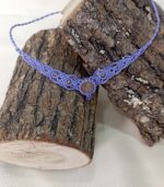 Macrame κολιέ σε μωβ χρώμα - Image 6