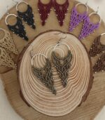 Macrame σκουλαρίκια λαδί - Image 3
