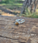 Ασημένιο δαχτυλίδι με μάτι τίγρης - Image 2