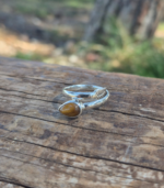 Ασημένιο δαχτυλίδι με μάτι τίγρης - Image 3