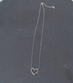 Ατσάλινη αλυσίδα silver heart - Image 3