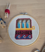 Sardines embroidery - Image 3