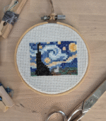 Starry night embroidery - Image 2