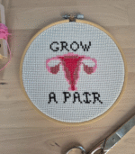 Grow a pair embroidery - Image 2