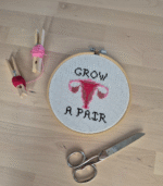 Grow a pair embroidery - Image 3