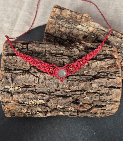 macrame κολιέ