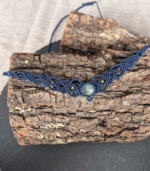 Macrame κολιέ σε μπλε χρώμα - Image 4
