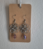 Σκουλαρίκια Chainmail purple - Image 3