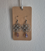 Σκουλαρίκια Chainmail purple - Image 2