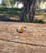 Ασημένιο δαχτυλίδι με κεχριμπάρι - Image 7