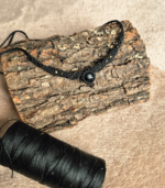 Macrame κολιέ σε μαύρο χρώμα - Image 3