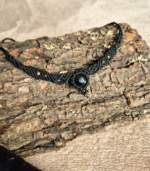 Macrame κολιέ σε μαύρο χρώμα - Image 5