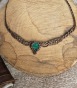 Macrame κολιέ σε καφέ χρώμα - Image 4